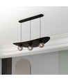 Aura 3 Sort/Grafit pendellampe - Ø14 cm, E14, 230V, uden lyskilde