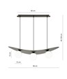 Aura 3 Sort/Opal pendellampe - Ø14 cm, E14, 230V, uden lyskilde