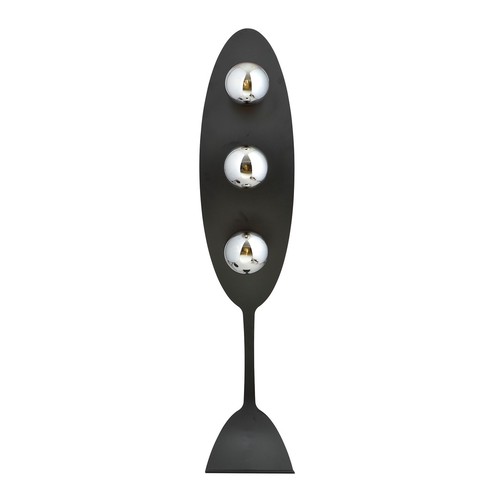 Aura LP3 Sort/Grafit gulvlampe - Ø14 cm, E14, 230V, uden lyskilde