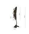 Aura LP3 Sort/Grafit gulvlampe - Ø14 cm, E14, 230V, uden lyskilde