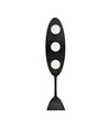 Aura LP3 Sort/Opal gulvlampe - Ø14 cm, E14, 230V, uden lyskilde