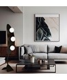 Aura LP3 Sort/Opal gulvlampe - Ø14 cm, E14, 230V, uden lyskilde