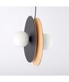 Soho 4 Sort/Opal pendellampe - Ø14 cm, E14, 230V, uden lyskilde
