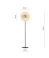 Soho LP1 Grafit gulvlampe - Ø14 cm, E14, 230V, uden lyskilde