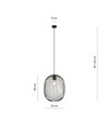 Onyx 1 Sort pendellampe - Ø33 cm, E27, 230V, uden lyskilde