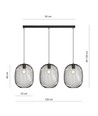 Onyx 3 Sort pendellampe - Ø33 cm, E27, 230V, uden lyskilde