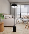 Kava LP1 Sort gulvlampe - Ø30 cm, E27, 230V, uden lyskilde