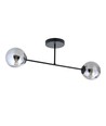 Roma 2 Sort/Grafit loftslampe - Ø14 cm, E14, 230V, uden lyskilde