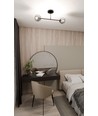 Roma 2 Sort/Grafit loftslampe - Ø14 cm, E14, 230V, uden lyskilde
