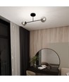 Roma 2 Sort/Grafit loftslampe - Ø14 cm, E14, 230V, uden lyskilde
