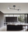Roma 2 Sort/Grafit loftslampe - Ø14 cm, E14, 230V, uden lyskilde