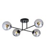 Roma 4 Sort/Grafit loftslampe - Ø14 cm, E14, 230V, uden lyskilde