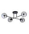Roma 4 Sort/Grafit loftslampe - Ø14 cm, E14, 230V, uden lyskilde