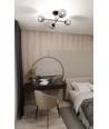 Roma 4 Sort/Grafit loftslampe - Ø14 cm, E14, 230V, uden lyskilde