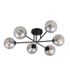 Roma 6 Sort/Grafit loftslampe - Ø14 cm, E14, 230V, uden lyskilde