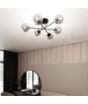 Roma 6 Sort/Grafit loftslampe - Ø14 cm, E14, 230V, uden lyskilde