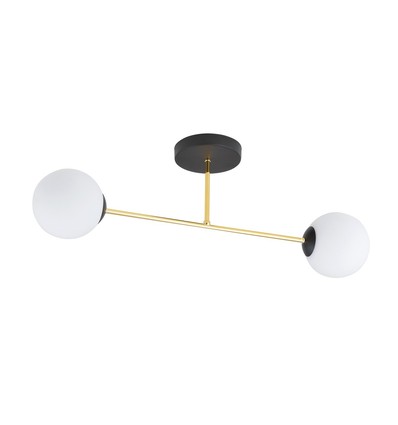 Magnum 2 Sort/Opal loftslampe - Ø14 cm, E14, 230V, uden lyskilde