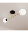 Magnum 2 Sort/Opal loftslampe - Ø14 cm, E14, 230V, uden lyskilde