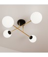 Magnum 4 Sort/Opal loftslampe - Ø14 cm, E14, 230V, uden lyskilde
