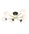 Magnum 6 Sort/Opal loftslampe - Ø14 cm, E14, 230V, uden lyskilde