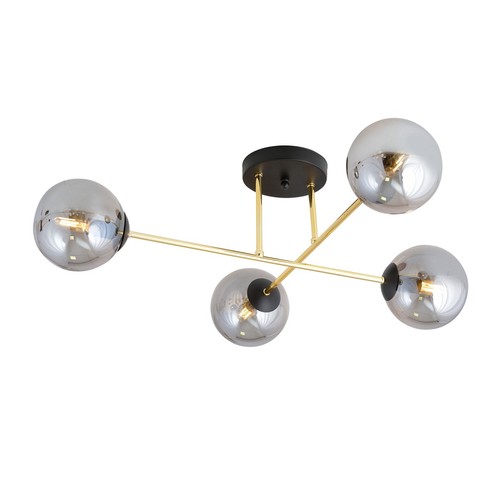 Magnum 4 Sort/Grafit loftslampe - Ø14 cm, E14, 230V, uden lyskilde