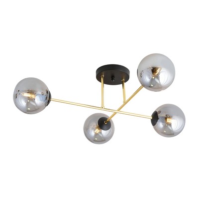 Magnum 4 Sort/Grafit loftslampe - Ø14 cm, E14, 230V, uden lyskilde
