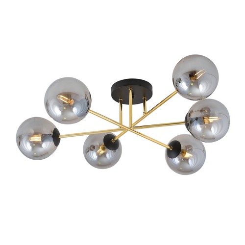 Magnum 6 Sort/Grafit loftslampe - Ø14 cm, E14, 230V, uden lyskilde