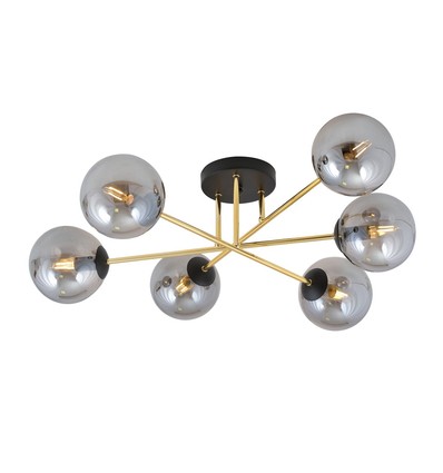 Magnum 6 Sort/Grafit loftslampe - Ø14 cm, E14, 230V, uden lyskilde