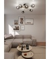 Magnum 6 Sort/Grafit loftslampe - Ø14 cm, E14, 230V, uden lyskilde