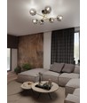 Magnum 6 Sort/Grafit loftslampe - Ø14 cm, E14, 230V, uden lyskilde