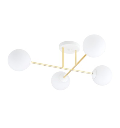 Magnum 4 Hvid/Opal loftslampe - Ø14 cm, E14, 230V, uden lyskilde