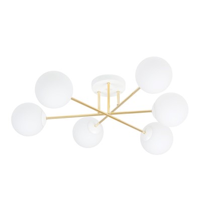 Magnum 6 Hvid/Opal loftslampe - Ø14 cm, E14, 230V, uden lyskilde