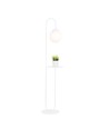 Bari Lp Hvid gulvlampe - Ø14 cm, E14, 230V, uden lyskilde