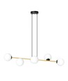 Gravity 6 Sort/Opal pendellampe - Ø14 cm, E14, 230V, uden lyskilde