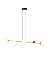Gravity 6 Sort/Opal pendellampe - Ø14 cm, E14, 230V, uden lyskilde