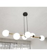 Gravity 6 Sort/Opal pendellampe - Ø14 cm, E14, 230V, uden lyskilde