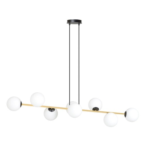 Gravity 8 Sort/Opal pendellampe - Ø14 cm, E14, 230V, uden lyskilde