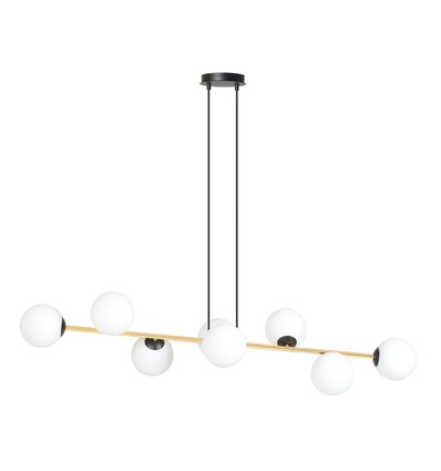 Gravity 8 Sort/Opal pendellampe - Ø14 cm, E14, 230V, uden lyskilde
