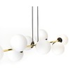 Gravity 8 Sort/Opal pendellampe - Ø14 cm, E14, 230V, uden lyskilde