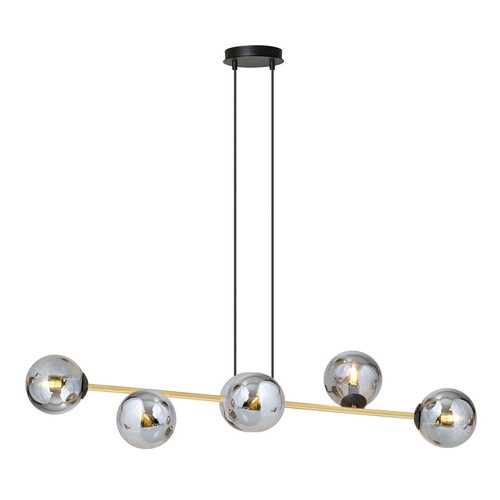 Gravity 6 Sort/Grafit pendellampe - Ø14 cm, E14, 230V, uden lyskilde