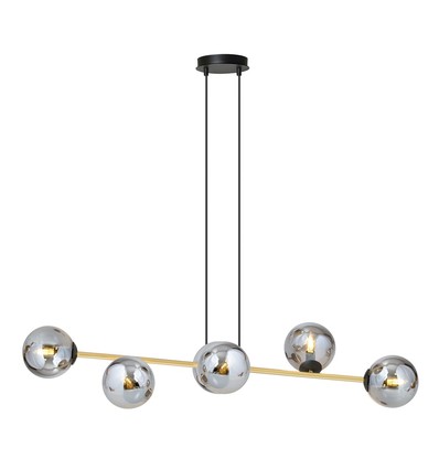 Gravity 6 Sort/Grafit pendellampe - Ø14 cm, E14, 230V, uden lyskilde