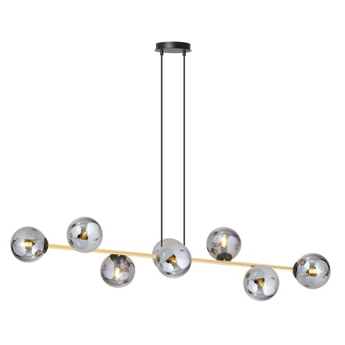 Gravity 8 Sort/Grafit pendellampe - Ø14 cm, E14, 230V, uden lyskilde