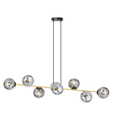 Gravity 8 Sort/Grafit pendellampe - Ø14 cm, E14, 230V, uden lyskilde