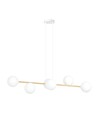 Gravity 6 Hvid/Guld pendellampe - Ø14 cm, E14, 230V, uden lyskilde