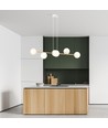 Gravity 6 Hvid/Guld pendellampe - Ø14 cm, E14, 230V, uden lyskilde