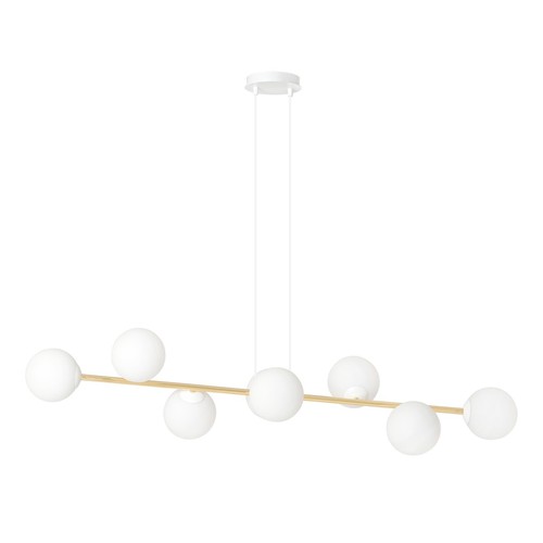 Gravity 8 Hvid/Guld pendellampe - Ø14 cm, E14, 230V, uden lyskilde