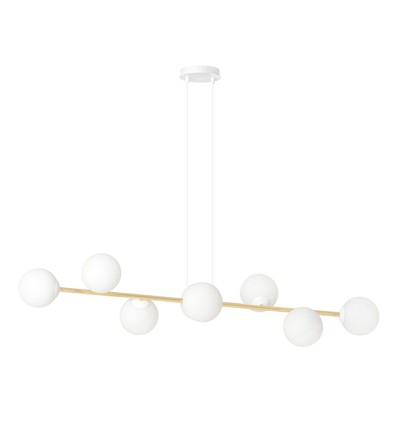 Gravity 8 Hvid/Guld pendellampe - Ø14 cm, E14, 230V, uden lyskilde