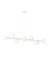 Gravity 8 Hvid/Guld pendellampe - Ø14 cm, E14, 230V, uden lyskilde
