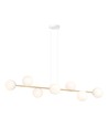 Gravity 8 Hvid/Guld pendellampe - Ø14 cm, E14, 230V, uden lyskilde