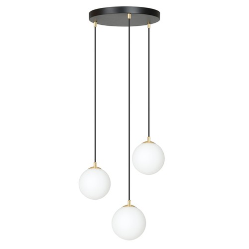 Royal 3 Sort pendellampe - Ø14 cm, E14, 230V, uden lyskilde